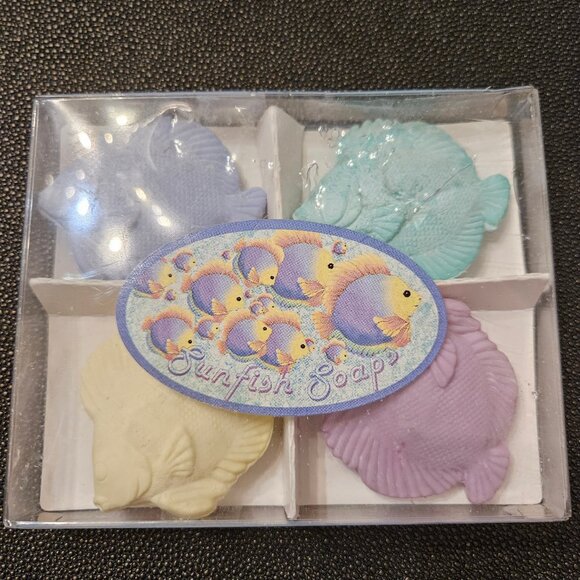 BRAND NEW SET OF FOUR SUNFISH-SHAPED SOAPS - Picture 2 of 6